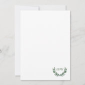 Groene Takken Platte Bedankkaart (Achterkant)