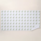 Groene Takken Strandlaken (Voorkant)