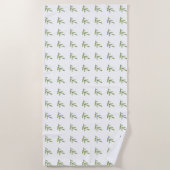 Groene Takken Strandlaken (Voorkant)