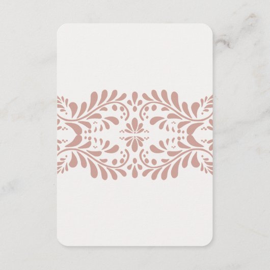 Groene Talavera-tegel detailkaart uitnodiging inla Informatiekaartje (Achterkant)