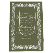 Groene Talavera Tegel Mexicaanse Fiesta Verjaardag Medium Cadeauzakje (Achterkant)