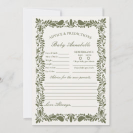 Groene Talavera Tegel Spaans advies voor Baby Kaar Kaart