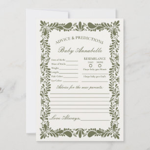 Groene Talavera Tegel Spaans advies voor Baby Kaar Kaart