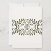 Groene Talavera Tegel Spaans Fiesta Baby shower Kaart (Achterkant)