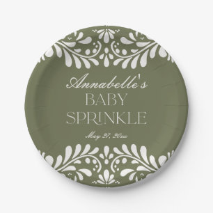 Groene Talavera Tegel Spaans Fiesta Baby Spinkle Papieren Bordje
