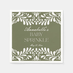Groene Talavera Tegel Spaans Fiesta Baby Sprinkle Servet