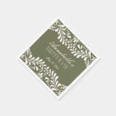 Groene Talavera Tegel Spaans Fiesta Verjaardag Servet (Hoek)