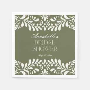 Groene Talavera Tegel Spaans Fiesta Vrijgezellenfe Servet