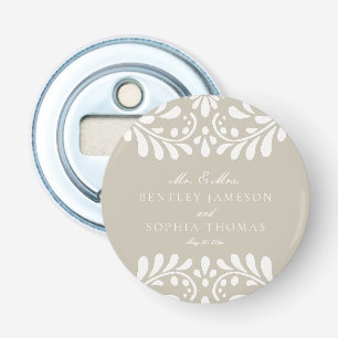 Groene Talavera Tegel Spaans Fiesta Wedding Favors Button Flesopener