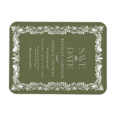 Groene Talavera-tegel Spaanse Fiesta Bericht van u Magneet (Horizontaal)