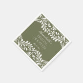 Groene Talavera-tegels Spaanse Fiesta Bruidsdouche Servet (Hoek)