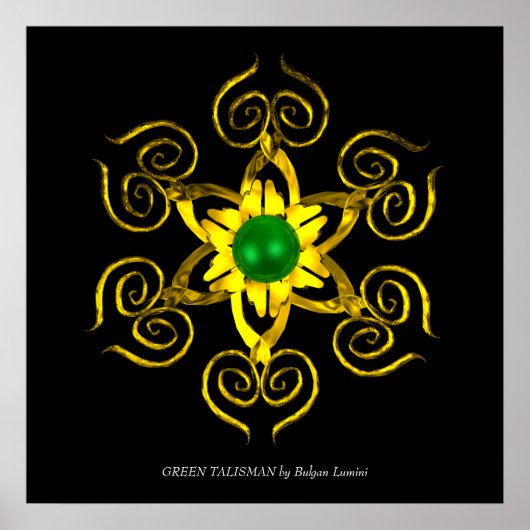 GROENE TALISMAN POSTER (Voorkant)