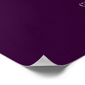 GROENE TALISMAN,purper Poster (Hoek)