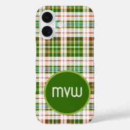 Groene Tan Tartan Schotlandse ruit iPhone Hoesje
