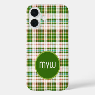 Groene Tan Tartan Schotlandse ruit iPhone Hoesje