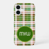 Groene Tan Tartan Schotlandse ruit iPhone Hoesje