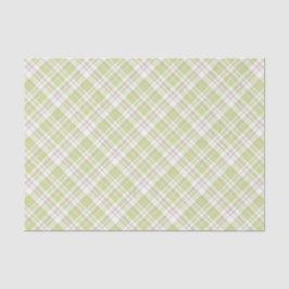 GROENE TAN WITTE PLAID PATRONEN TISSUEPAPIER