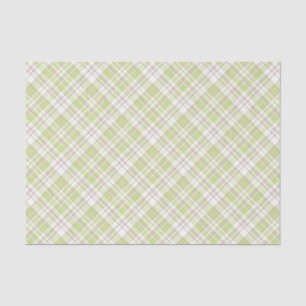 GROENE TAN WITTE PLAID PATRONEN TISSUEPAPIER