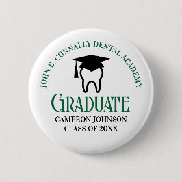 Groene Tandheelkundige Academie Custom Afstuderen Ronde Button 5,7 Cm