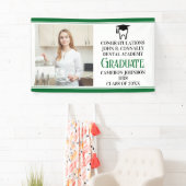 Groene Tandheelkundige School Afstuderen Party Fot Spandoek (Insitu)