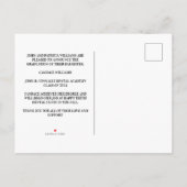 Groene Tandheelkundige School Foto Custom Afstuder Aankondigingskaart (Achterkant)