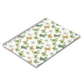 Groene Tannige Witte Vlinders Notitieboek (Linkerzijde)