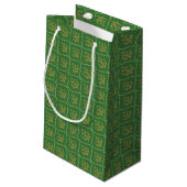 Groene Tapijt Klein Cadeauzakje (Achterkant Gekanteld)