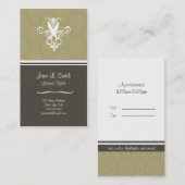 Groene tapijtschaar afsprakenkaartje (Voorkant / Achterkant)