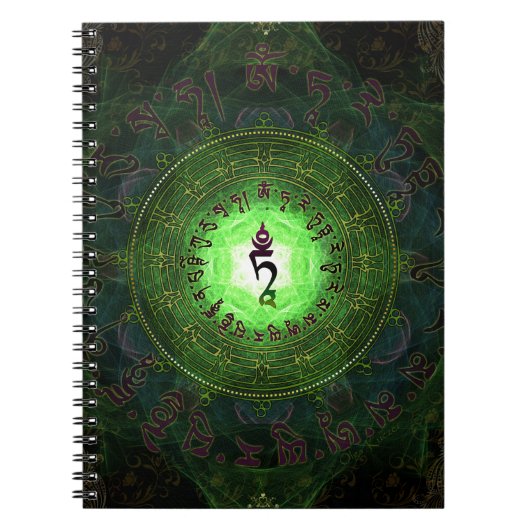 Groene Tara - Bescherming tegen gevaren en lijden Notitieboek (Voorkant)