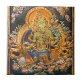 GROENE TARA BUDDHIST DEITY TILE TEGELTJE (Voorkant)