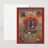 Groene Tara Godheid Briefkaart (Voorkant / Achterkant)