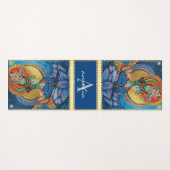 Groene Tara Godin Naam Monogram Op Meditatie Yogamat (Voorkant (horizontaal))