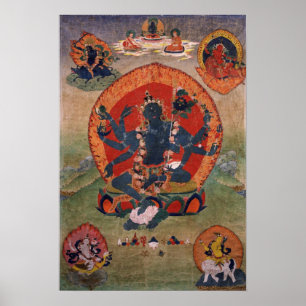 Groene Tara Tibetaans boeddhistische godheid Poster
