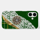 Groene tartaanpleister Case-Mate iPhone case (Achterkant (horizontaal))