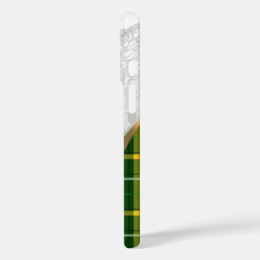 Groene tartaanpleister Case-Mate iPhone case (Achterkant / Links)