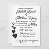 Groene Tartan Avonduitnodiging Kaart (Achterkant)