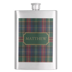 Groene Tartan en Gouden Label Flacon