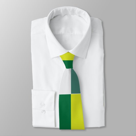 Groene Tartan Geruit Stropdas (Gebonden)