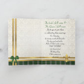 Groene tartan & goud op damast (Binnen)