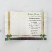 Groene tartan & goud op damast (Binnen)