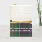 Groene tartan & goud op damast (Achterkant)