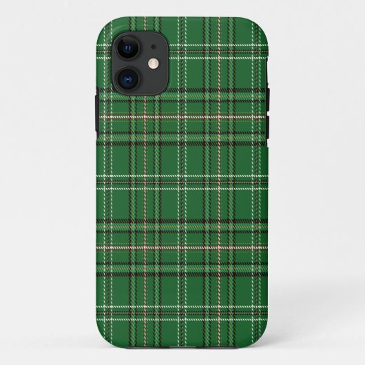 Groene Tartan Hoesje-Mate iPhone Case (Achterkant)
