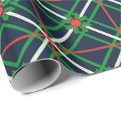 Groene Tartan Kerstpatroon Gift Cadeaupapier (Rol Hoek)