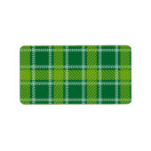 Groene Tartan Labels (Voorkant)
