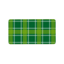 Groene Tartan Labels