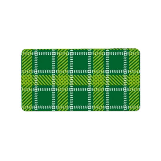 Groene Tartan Labels (Voorkant)