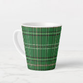 Groene Tartan Latte Mok (Linkerhoek)