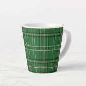 Groene Tartan Latte Mok (Rechterhoek)
