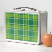 Groene Tartan Metal Lunch Box (In situ)