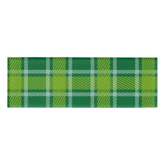 Groene Tartan Name Tag (Voorkant)